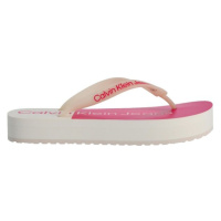 Calvin Klein BEACH SANDAL FLATFORM Dámské žabky, bílá, velikost