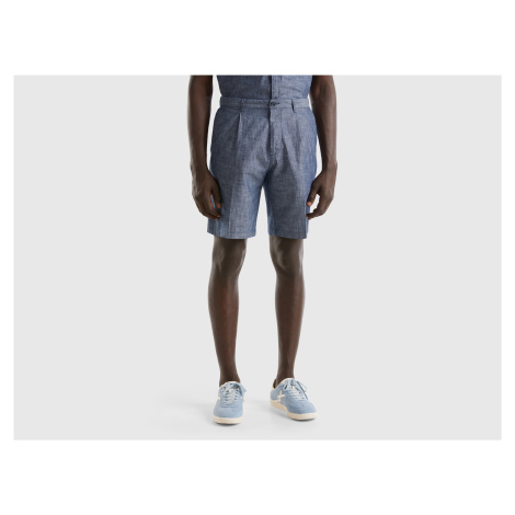Benetton, Shorts In Chambray United Colors of Benetton