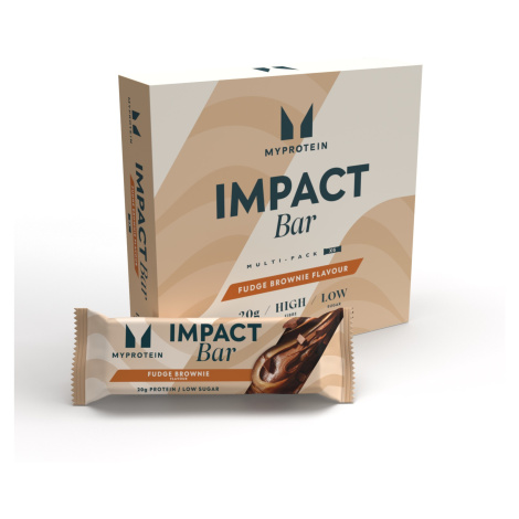 Impact Protein Bar - 6Tyčinky - Fudge brownie Myprotein