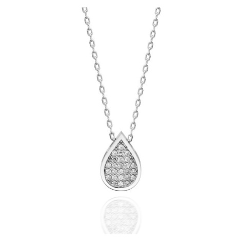 OLIVIE Stříbrný náhrdelník KAPKA se Swarovski krystaly 2328