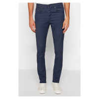 Trendyol Dark Blue Waxed Skinny Fit Jeans Jeans