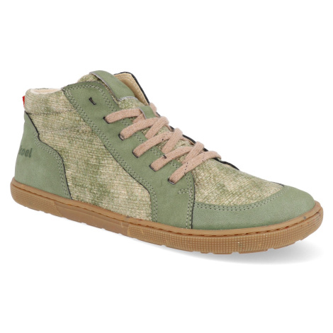 Barefoot kotníkové boty Koel - Felicity Eco Green zelené Koel4kids
