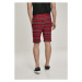 Urban Classics Checker Shorts red/blk