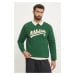 Mikina 47 brand MLB Oakland Athletic pánská, zelená barva, s aplikací, BB018PEMIBC654773DG