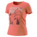 Triko Dynafit 24/7 Artist Series Dri T-Shirt W hot coral/ski traces on top 2023 Barva: korálová