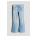 H & M - Slim Fit Flared Leg Jeans - modrá