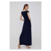 Šaty Lauren Ralph Lauren tmavomodrá barva, maxi, jednoduchý