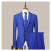 Pracovní pánský oblek kostkovaný business set 3v1