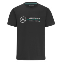 Mercedes AMG Petronas pánské tričko logo black F1 Team 2022