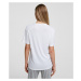 Pyžamové tričko karl lagerfeld unisex logo pyjama t-shirt bílá