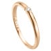 Esprit Minimalistický bronzový prsten se zirkonem ESRG009012