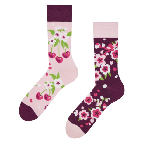 Veselé bambusové ponožky Dedoles Třešňový květ (GMBRS1373) L