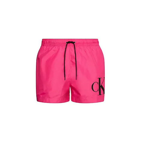 Pánské plavky Tkaný spodní díl SHORT DRAWSTRING KM0KM00967T9Z - Calvin Klein