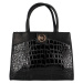 Luxusní dámská koženková kabelka do ruky Sierra,  černá