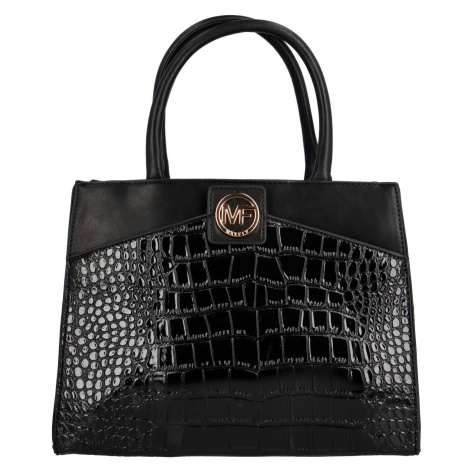Luxusní dámská koženková kabelka do ruky Sierra,  černá MaxFly