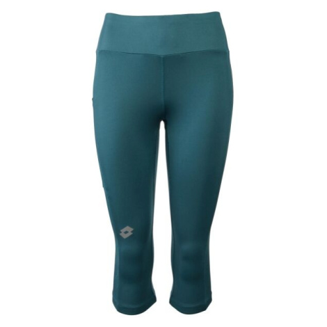 Lotto RUNNING LEGGINGS Dámské 3/4 legíny, tmavě zelená, velikost