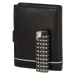Trendová pánská kožená peněženka Figo, černá - bílá