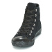 Converse CHUCK TAYLOR ALL STAR MONO PLUSH SUEDE HI BLACK/BLACK/BLACK Černá