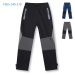 Chlapecké plátěné kalhoty , zateplené - KUGO F505, šedá Barva: Modrá