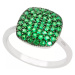 AutorskeSperky.com - Stříbrný prsten se smaragdem - S4032