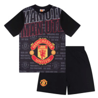 Manchester United dětské pyžamo Text black