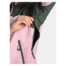 Zeleno-růžová dámská nepromokavá bunda Kilpi Mamba