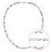 Evolution Group Perlový náhrdelník z říčních perel se zapínáním z bílého 14 karátového zlata 822