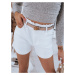 Dámské riflové kraťasy džínové šortky WERA bílé SY0222