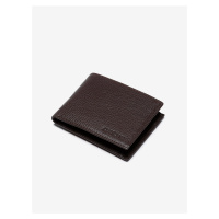 Hnědá pánská kožená peněženka Ombre Clothing