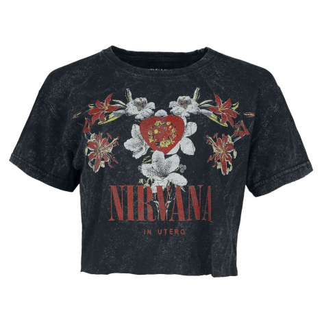 Nirvana Flowers Dámské tričko charcoal