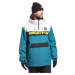 Meatfly pánská SNB & SKI bunda Zenith Teal Blue | Bílá