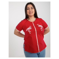 T shirt LK TS 506819.74P czerwony