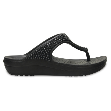 Crocs Crocs Sloane Embellished Flip Black/Black W7