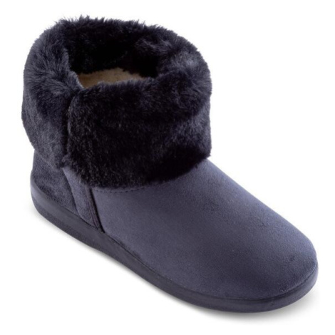 Dámské zateplené boty s kožíškem černé decoDoma