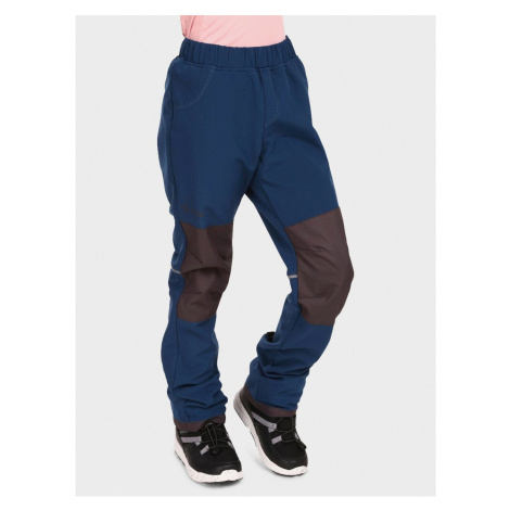Tmavě modré dětské softshellové kalhoty Kilpi RIZO