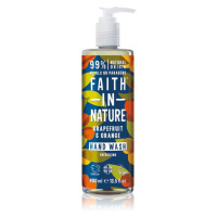 Faith In Nature Grapefruit & Orange přírodní tekuté mýdlo na ruce 400 ml