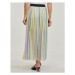 Karl Lagerfeld stripe pleated skirt ruznobarevne