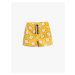 Koton Sun Printed Shorts Button Detailed Tie Waist Cotton
