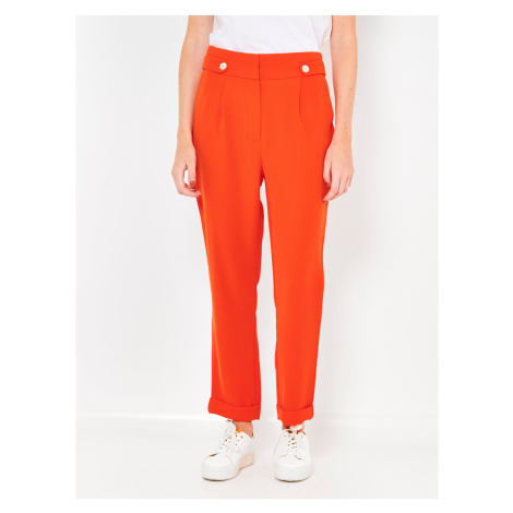 Oranžové kalhoty CAMAIEU Camaïeu
