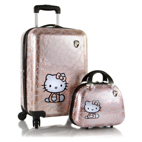 Dětský kufr Heys Kids Hello Kitty Metallic - sada 2 ks