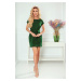 Zelené krátké šaty s vázáním