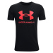 Dětské tričko Under Armour Sportstyle Logo SS Černá / Červená