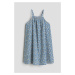 H & M - Bavlněné šaty - modrá