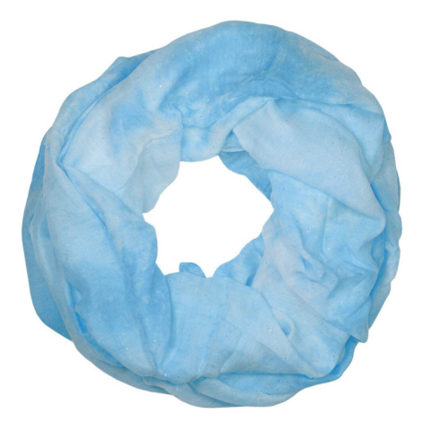 Amália batikovaná šála kruhová JK01 světle modrá Delphin