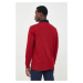 Bavlněné tričko s dlouhým rukávem Polo Ralph Lauren červená barva, s potiskem