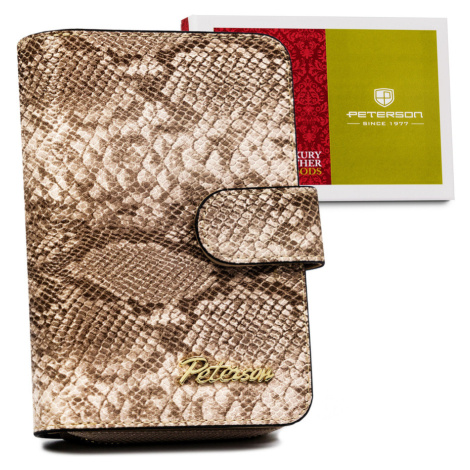 Kompaktní dámská peněženka s exotickým vzorem Peterson