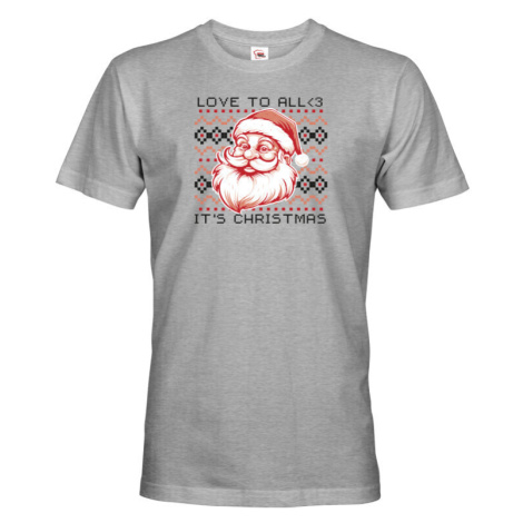 Pánské vánoční tričko s potiskem Vánočního Santa - skvělé vánoční tričko BezvaTriko