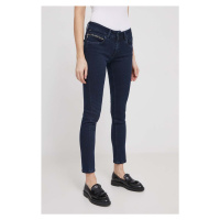 Džíny Pepe Jeans SLIM JEANS LW dámské, tmavomodrá barva, PL204585DP3