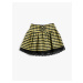 Koton Mini Skirt With Bow And Lace Detail Elastic Waist.