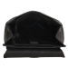 Beagles Černý objemný kožený batoh „Saint Tropez“ 13L
